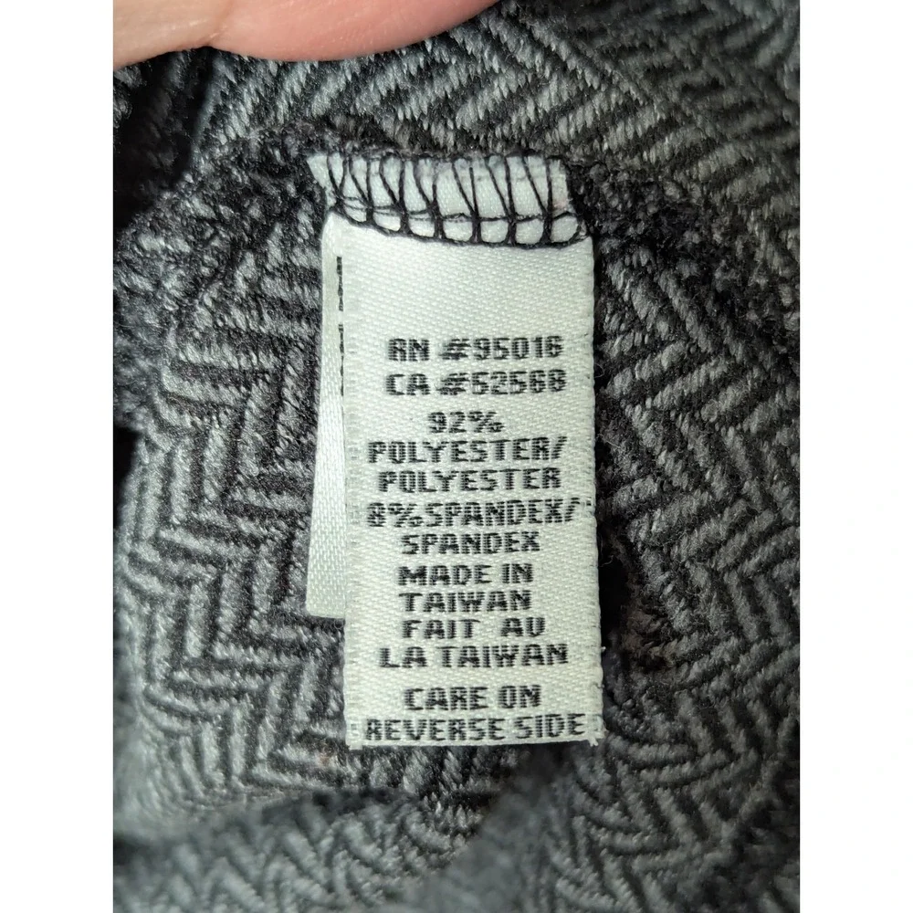 Straight Down 1/4 Zip Pullover Mens Large Grey Herringbone Paddy McGregors Golf